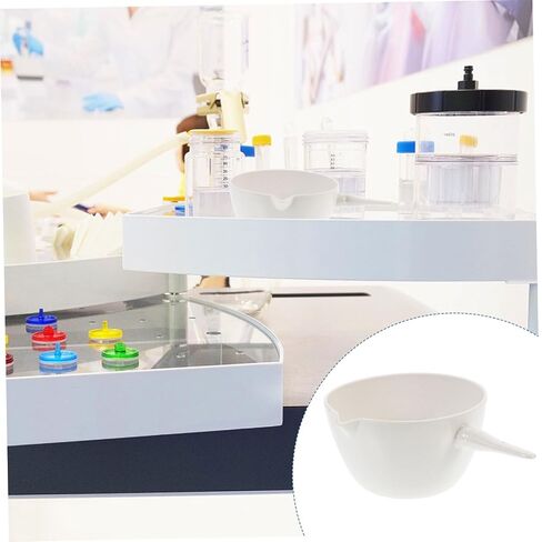 Ceramics Evaporating Basin with Handle Porcelain Laboratory Evaporation Dish for Concentrated and Solid Burning Flat Round Bottom Stable Container in Saudi Arabia