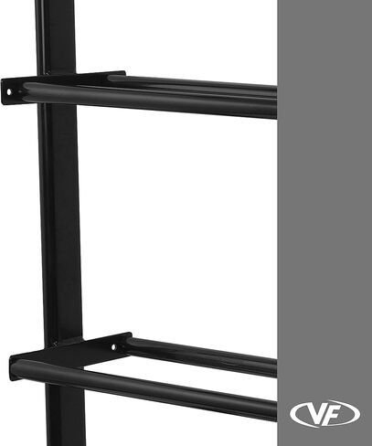 رف تخزين كرات التمرين ذو 4 طبقات من Valor Fitness مع عجلات - يحمل ما يصل إلى 20 كرة طبية وكرة حائطية - منظم صالة الألعاب الرياضية المنزلي المتين in Kuwait