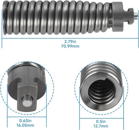 91042 اقتران إصلاح الكابل مناسب لتركيبات منظف الصرف RIDGID، 1/2 بوصة IW منظف صرف المجاري قطع غيار موصل إصلاح كابل الثعبان لمحول ملحقات طرف K-400 in Kuwait