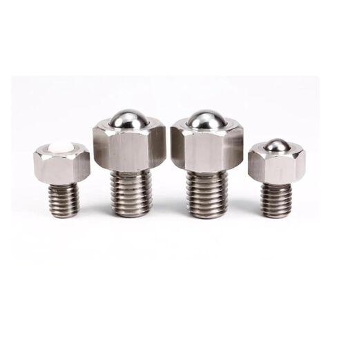 Stainless Steel Universal Ball Transfer Unit with Hex Base - M6 M8 M10 M12 M16 M20, for Conveyor & Material Handling(Steel Ball M12) in Saudi Arabia