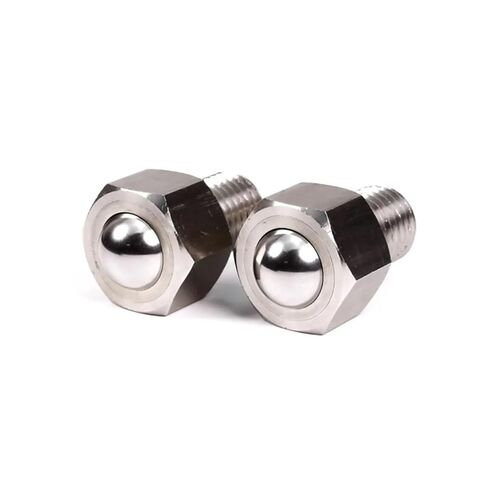 Stainless Steel Universal Ball Transfer Unit with Hex Base - M6 M8 M10 M12 M16 M20, for Conveyor & Material Handling(Steel Ball M12) in Saudi Arabia