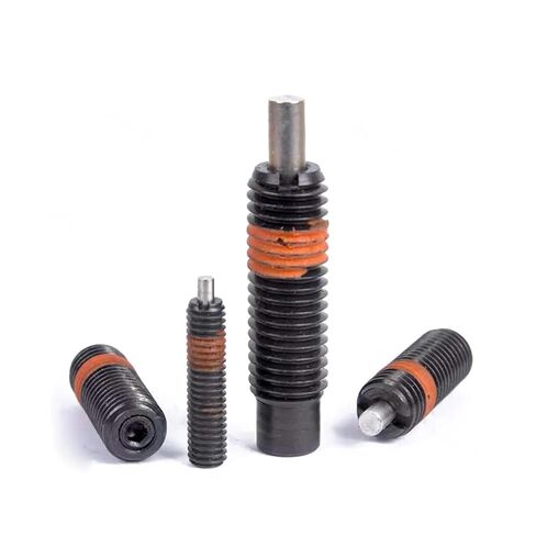 مكبس زنبركي ذو طرف مسطح - دبوس تحديد ملولب للتغذية التلقائية، CNC، والتثبيت (M5 - M12)(قطعتان M10-5) in Kuwait