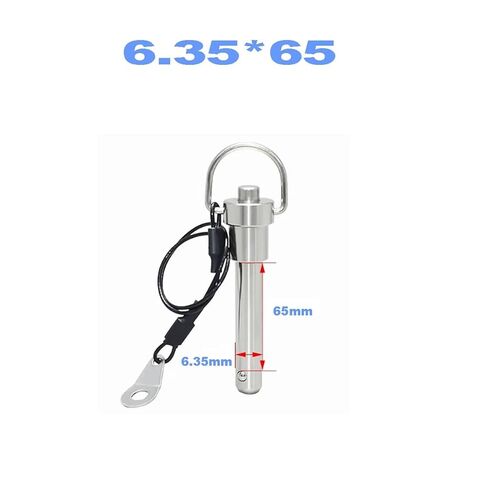 Ball Head Quick Release Locking Pin with Pull Ring - M6 M8 Steel Ball Positioning Pin(1pcs 6.35x65) in Saudi Arabia