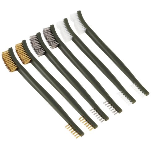 6pcs Mini Wire Brush Set, Paint and Dirt Remover, Cleaning Welding Slag and Rust, Steel Nylon Brass Brush for Cleaning Paint, Dirt (6pcs) in Saudi Arabia