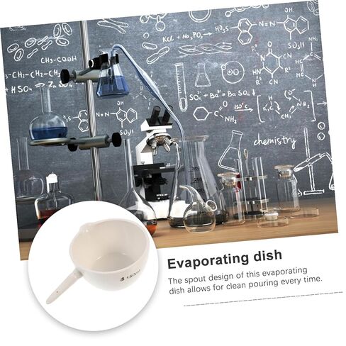 Laboratory Evaporating Basin with Handle Evaporating Container for Heating Concentrating and Drying Liquids in Scientific Experiments and Home Use in Saudi Arabia