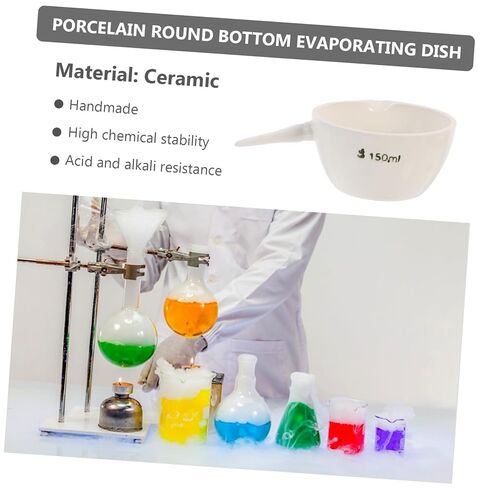 Laboratory Evaporating Basin with Handle Evaporating Container for Heating Concentrating and Drying Liquids in Scientific Experiments and Home Use in Saudi Arabia
