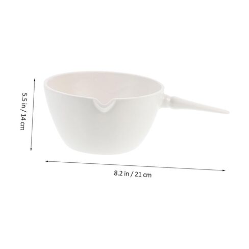 Porcelain Evaporating Dish with Handle Heat-Resistant School Evaporating Basin for Laboratory and Home Use Round Surface for Efficient Solvent Evaporation and Concentration in Saudi Arabia