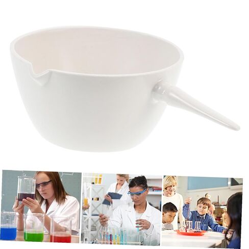Porcelain Evaporating Dish with Handle Heat-Resistant School Evaporating Basin for Laboratory and Home Use Round Surface for Efficient Solvent Evaporation and Concentration in Saudi Arabia