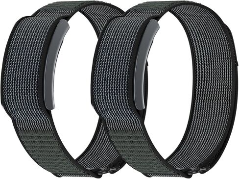 Vanet Nylon Bands Compatible with Amazfit Helio Straps for Men Women, Adjustable Soft Breathable Comfortable Replacement Straps for Amazfit Helio Fitness Tracker Bands in Kuwait