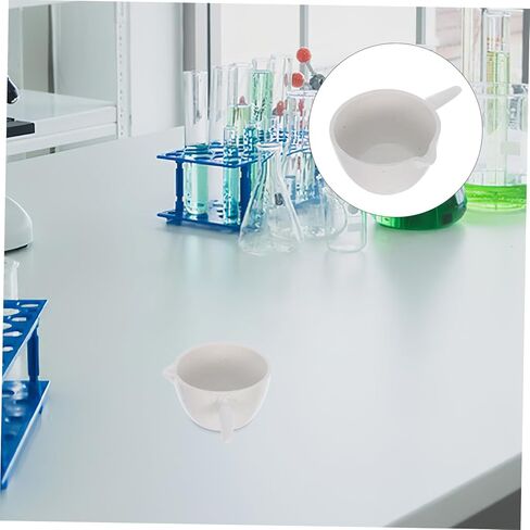 2pcs Laboratory Evaporating Basin with Handle Round Bottom Evaporation Dish for Heating Concentrating and Storing Liquids in Experiments in Saudi Arabia