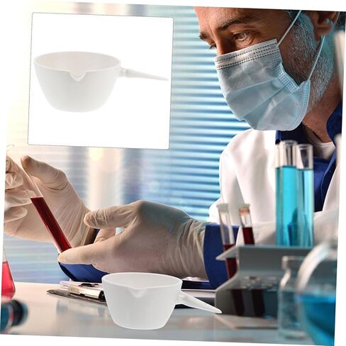 LIFKOME Porcelain Laboratory Evaporating Basin with Handle Heat-Resistant Evaporation Dish for Concentrating and Drying Solids Round Container for Lab Use in Saudi Arabia