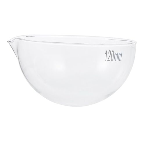 Glass Laboratory Evaporating Dish with Round Bottom Evaporation Container for Heating and Storage Large Surface Area Evaporating Bowl Suitable for School and Lab Use in Saudi Arabia