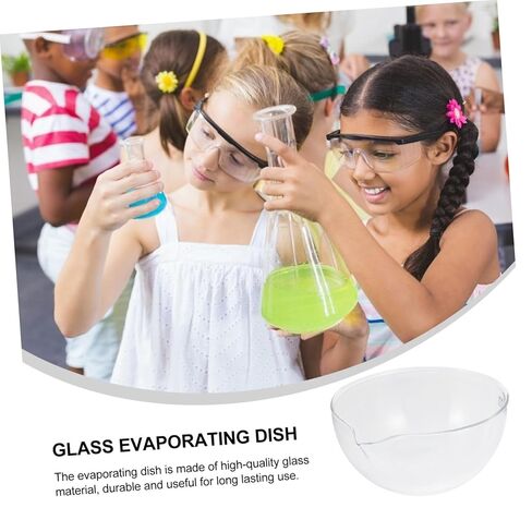 Glass Laboratory Evaporating Dish with Round Bottom Evaporation Container for Heating and Storage Large Surface Area Evaporating Bowl Suitable for School and Lab Use in Saudi Arabia