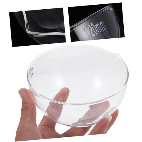 Glass Laboratory Evaporating Dish with Round Bottom Evaporation Container for Heating and Storage Large Surface Area Evaporating Bowl Suitable for School and Lab Use in Saudi Arabia