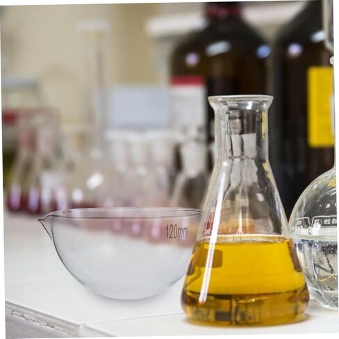 Glass Laboratory Evaporating Dish with Round Bottom Evaporation Container for Heating and Storage Large Surface Area Evaporating Bowl Suitable for School and Lab Use in Saudi Arabia