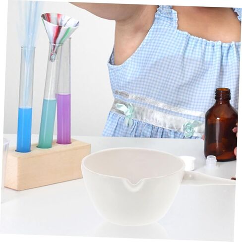 Porcelain Round Evaporating Basin with Handle Surface Ceramic Evaporation Dish for Lab Experiments Concentrated Evaporator Acid Alkali Resistant Scientific Container in Saudi Arabia