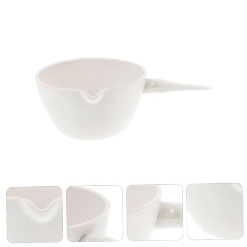 Porcelain Round Evaporating Basin with Handle Surface Ceramic Evaporation Dish for Lab Experiments Concentrated Evaporator Acid Alkali Resistant Scientific Container in Saudi Arabia
