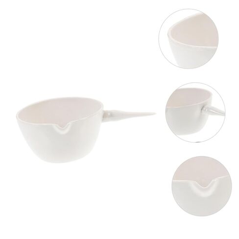 Porcelain Round Evaporating Basin with Handle Surface Ceramic Evaporation Dish for Lab Experiments Concentrated Evaporator Acid Alkali Resistant Scientific Container in Saudi Arabia