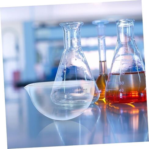 Glass Evaporating Dish Round Bottom Laboratory Container Acid Alkali Resistant Heat Stable Evaporation Bowl for School and Household Use in Saudi Arabia