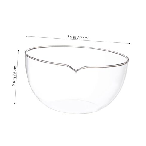 Glass Evaporating Dish with Spout Flat Bottom Heat-Resistant Laboratory Container for Evaporation and Storage Premium Borosilicate Glass Reusable and Practical for School and Home in Saudi Arabia
