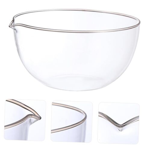 Glass Evaporating Dish with Spout Flat Bottom Heat-Resistant Laboratory Container for Evaporation and Storage Premium Borosilicate Glass Reusable and Practical for School and Home in Saudi Arabia