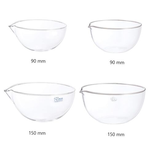 Reusable Glass Evaporating Dish Flat Bottom Borosilicate Laboratory Vessel for Concentrated Evaporation Heat Resistant Suitable for School and Home Use in Saudi Arabia