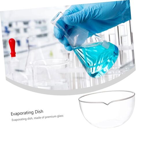 Reusable Glass Evaporating Dish Flat Bottom Borosilicate Laboratory Vessel for Concentrated Evaporation Heat Resistant Suitable for School and Home Use in Saudi Arabia