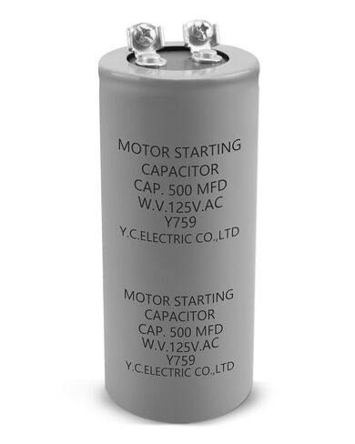 Motor Starting Capacitor 500MFD 500UF 125VAC HVAC 125V Capacitor CD60 500MFD in Saudi Arabia