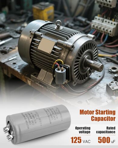 Motor Starting Capacitor 500MFD 500UF 125VAC HVAC 125V Capacitor CD60 500MFD in Saudi Arabia
