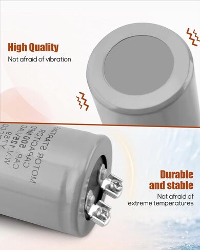Motor Starting Capacitor 500MFD 500UF 125VAC HVAC 125V Capacitor CD60 500MFD in Saudi Arabia