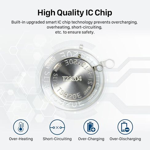 بطارية بديلة SHENMZ 3023.24Y (T23204) لمكثف Seiko | متوافق مع العيار VS32/V142/V145/V157/V158/V14J/TS920E in Saudi Arabia