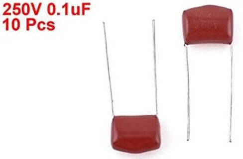 uxcell 10pcs Mylar Polyester Film Capacitors 250V 0.1uF 5% Tolerance in Saudi Arabia