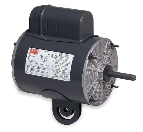 Dayton 4UX59 Motor, 1/2 hp, Yoke, Degrees_Fahrenheit, to Volts, Amps, ( in Saudi Arabia