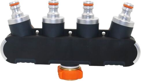 Metal 4-Ways Water Splitters Valve with 3/4 Inch Female Thread Garden Adapter Irrigation Hose Connectors in Kuwait