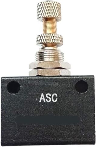 1 قطعة G1/8 1/4 3/8 1/2 صمام التحكم في التدفق الدقيق تعديل تدفق صمام الهواء الهوائي في درجة الحرارة العادية (ASC-15 G1-2,2 قطعة) in Kuwait