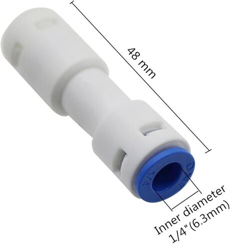 1/4" Check Valve Push in for Non Return Water Reverse Osmosis System Check Valve Straight Backstop One Way Inline Quick Pushfit in Kuwait