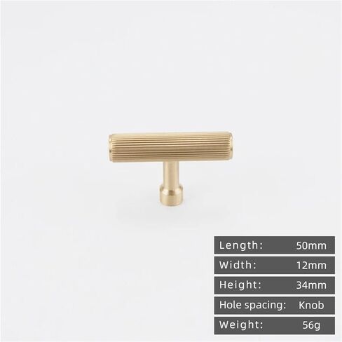 Solid Brass Striped Long Handle Furniture Hardware Cabinets Drawers Cabinet Doors Copper Pull 1Pcs(8867-Knob) in Saudi Arabia
