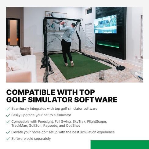 شبكة جولف Net Return Pro Series كبيرة 9، متعددة الرياضات، 9x9 قدم، إرجاع الكرة تلقائيًا، محمولة للداخل/الخارج in Kuwait