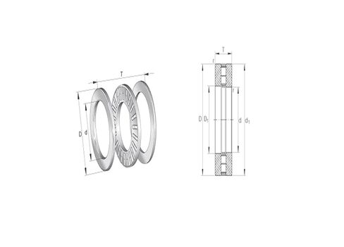 1pcs 89306M 89306 30x60x18 Thrust Bearings Axial Cylindrical Roller Bearings Roller and cage Assemblies Axial Bearing washers in Saudi Arabia