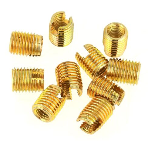 Brass Self Tapping Thread Inserts Strong Pull Resistance for Metal and Plastics Repair in Saudi Arabia