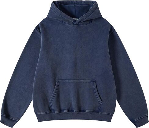 hathne Men's Oversized Hoodies Sweatshirt Cotton Wash Hooded Baggy Pullover Hoodies Vintage Winter Spring in Saudi Arabia