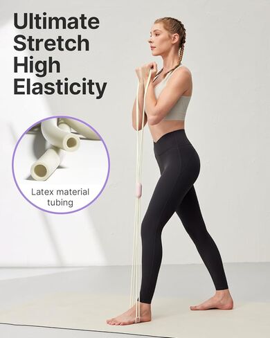 YOTTOY Cross Resistance Band for Full Body Workout,Elastic Exercise Bands for Legs,Arms,Glutes,Stretch Bands for Exercise,Yoga Straps for Stretching, Booty Bands for Home Gym in Kuwait