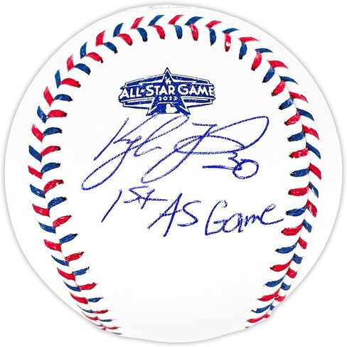 Kyle Tucker Autographed Official 2022 All Star Game Logo Game Baseball Astros "1st AS Game" Beckett BAS Witness in Saudi Arabia