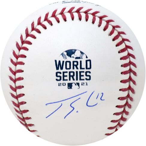 Jorge Soler Signed Rawlings Official 2021 World Series Baseball in Saudi Arabia