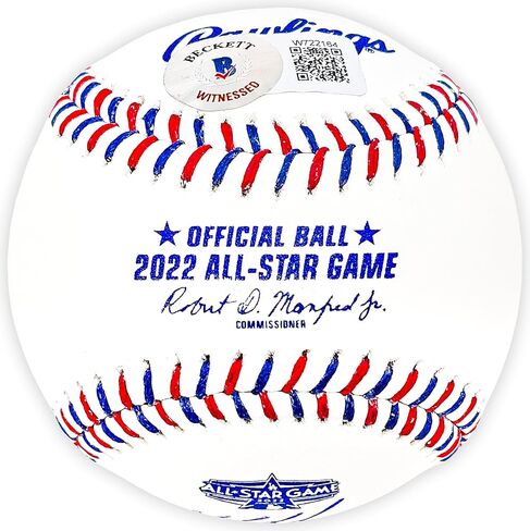 Yordan Alvarez Autographed Official 2022 All Star Game Logo M.L.B Game Baseball Houston Beckett BAS Witness Stock #220460 in Saudi Arabia