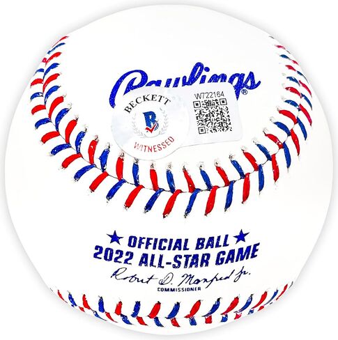 Yordan Alvarez Autographed Official 2022 All Star Game Logo M.L.B Game Baseball Houston Beckett BAS Witness Stock #220460 in Saudi Arabia