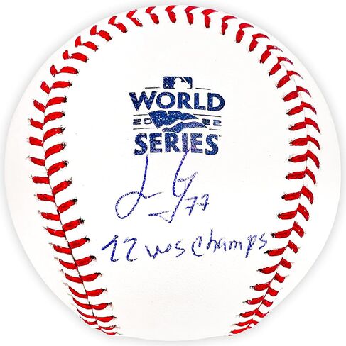 Luis Garcia Autographed Official 2022 World Series Logo M.L.B Baseball Houston "22 WS Champs" Beckett BAS Witness Stock #220457 in Saudi Arabia