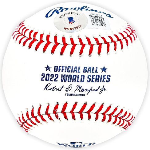 Luis Garcia Autographed Official 2022 World Series Logo M.L.B Baseball Houston "22 WS Champs" Beckett BAS Witness Stock #220457 in Saudi Arabia
