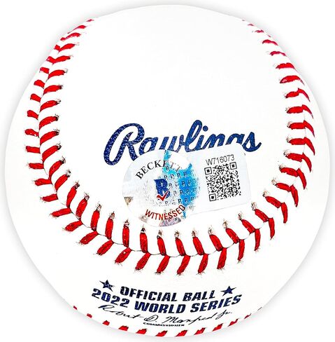 Luis Garcia Autographed Official 2022 World Series Logo M.L.B Baseball Houston "22 WS Champs" Beckett BAS Witness Stock #220457 in Saudi Arabia