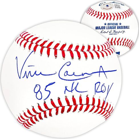 Vince Coleman Autographed Official M.L.B Baseball St. Louis "85 NL ROY" Beckett BAS QR Stock #220376 in Saudi Arabia